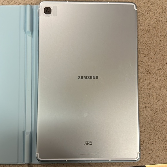 Samsung Galaxy 64G S6 Lite 10.4” + blue foldable cover + writing pen - Picture 2 of 4